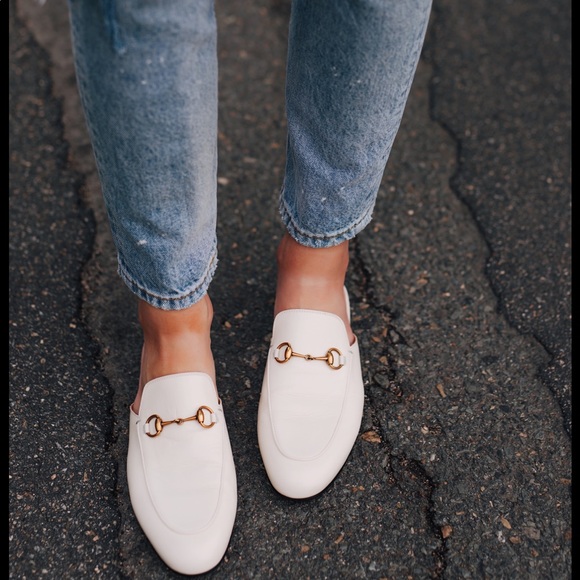 gucci princetown mule white